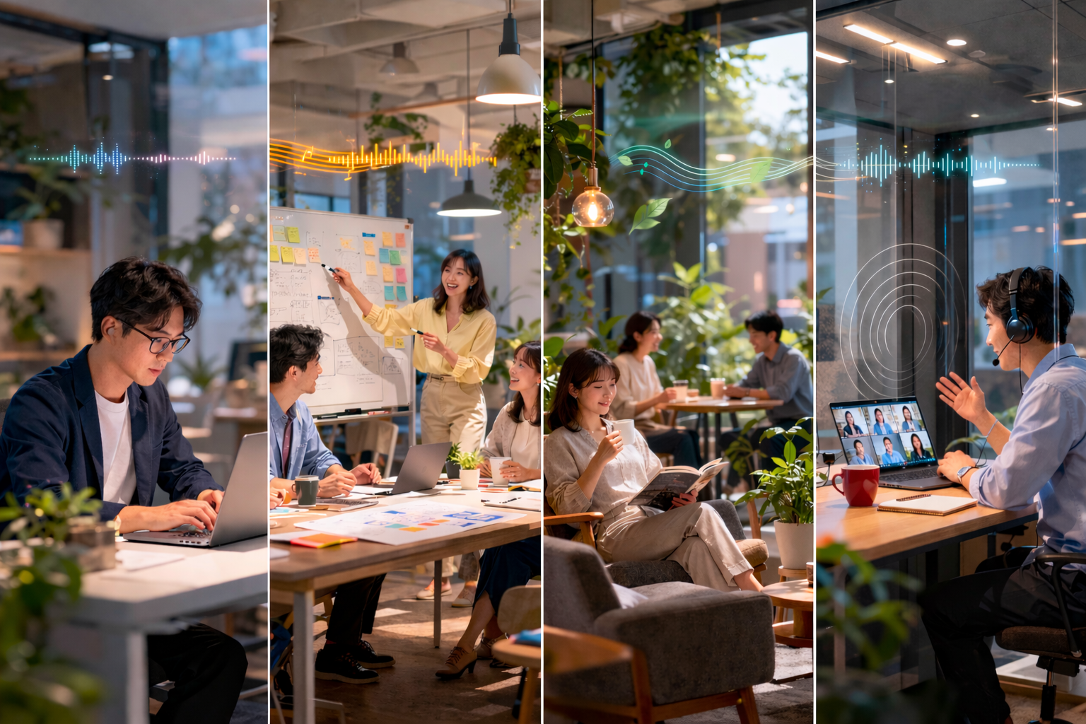 オフィスでのコミュニケーションシーン